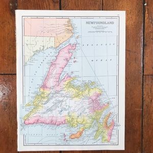 1941 Map: Newfoundland/Mexico
